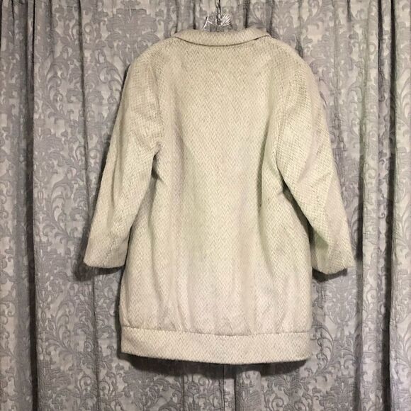 RACHEL Rachel Roy angora/wool blend asymmetrical cocoon coat size L - Picture 11 of 11